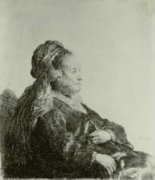 Rembrandts Mutter mit orientalischer Kopfbinde