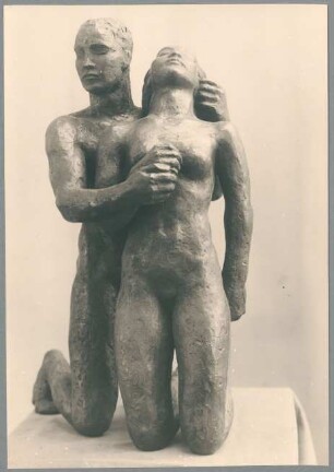 Kniendes Menschenpaar, 1931, Bronze