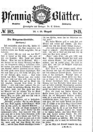 No. 102, 24. u. 25. August