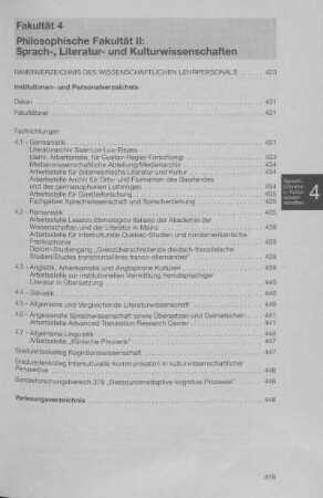 Philosophische Fakultät II: Sprach-, Literatur- und Kulturwissenschaften