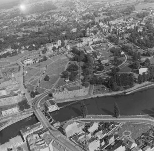 Brücke über die Lausitzer Neiße zwischen Guben und Gubin : Blickrichtung Südosten