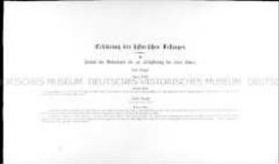 Erklärung des historischen Festzuges: Blatt 5: Periode des Weiterbaues bis zur Fertigstellung des hohen Chores