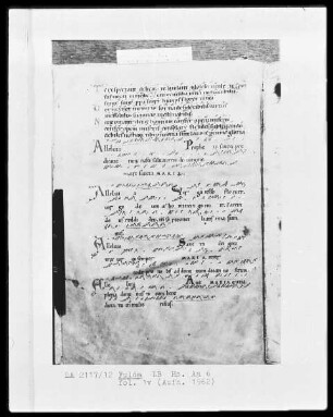 Sequentiar, Graduale und Sakramentar — ---, Folio 1versoBuchseite