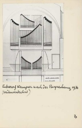 Evangelische St. Nikolai-Kirche, Berlin-Spandau Orgel: Ansicht der Orgel 1:20
