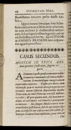 Casus Secundus. - Casus Tertius.