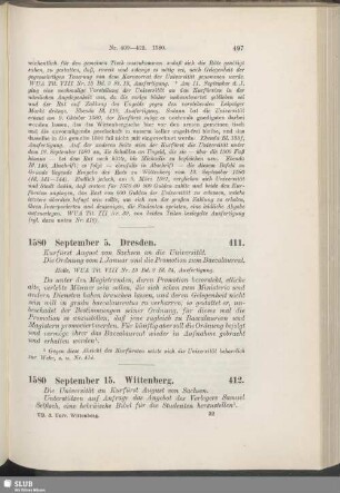 412. 1580, September 15. Wittenberg