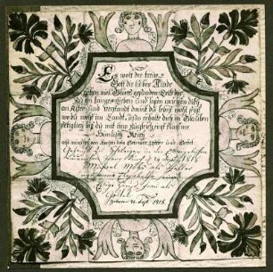 Taufbrief 1818