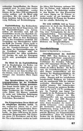 Der erste weibliche Arzt [Kriegsbeschädigten- und Kriegshinterbliebenefürsorge]