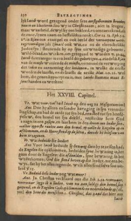 Het XXVIII. Capittel