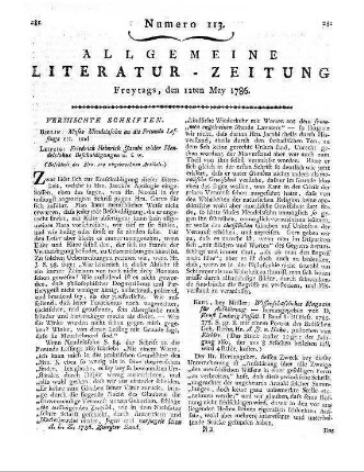 Geheime Constitutionen für die Aebte, zur Erhaltung, und Aufnahme der Klöster. A. d. Lat. übers. München ;  Hörling 1786