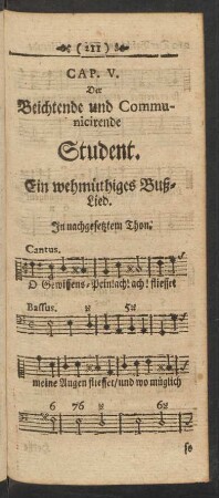 Ein wehmütiges Buß-Lied.