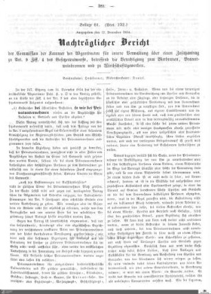 Beilagen zu Protokoll, 252. Sitzung