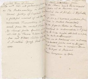 Liste mit Büchern aus einer Basler Bibliothek von Karoline Luises Hand.