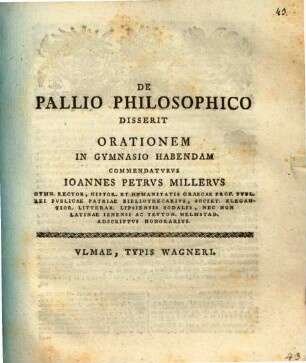 De pallio philosophico