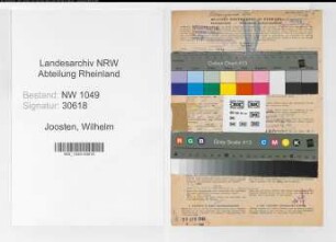 Entnazifizierung Wilhelm Joosten , geb. 17.01.1891 (Verwaltungsangestellter)