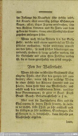 Von der Wassersucht