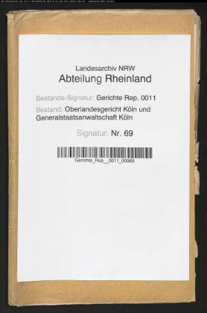 Personalakte: Eichen, J.H. Ferdinand