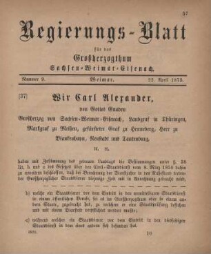 Nr. 9 : 22. April 1873