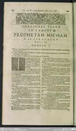 Conciones Sacrae In Sanctum Prophetam Micham