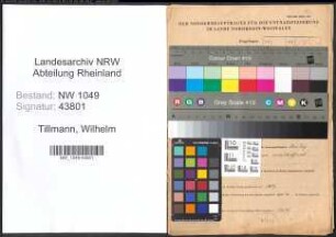 Entnazifizierung Wilhelm Tillmann , geb. 05.08.1901 (Schlosser)