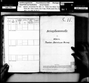 Kriegsstammrolle des Stabs des II. Pionier-Bataillons 407