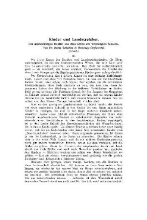 Kinder und Landstreicher : ein merkwürdiges Kapitel aus dem Leben der Vereinigten Staaten ; (Schluß)