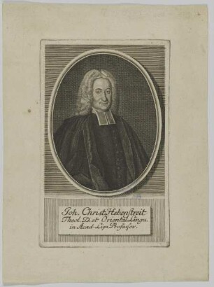 Bildnis des Joh. Christ. Hebenstreit