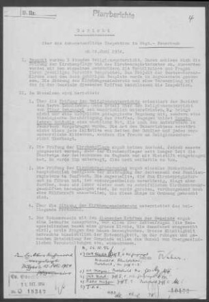 Feuerbach: Inspektionsbericht 1954