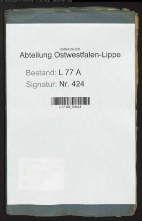 Anstellung der Justizamtmänner, Amtsschreiber, Assessoren und Auditoren beim Amt Varenholz, Bd. 1