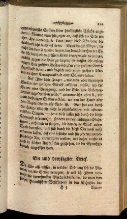 Ein und dreyßigster Brief. - Vierzigster Brief.