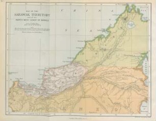 Map of the Saráwak territory ...