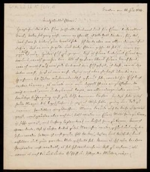 Brief von Wilhelm Christoph Friedrich Arnold an Nikolaus Ludwig Arnold und Marie Dorothea Juliane Ernst