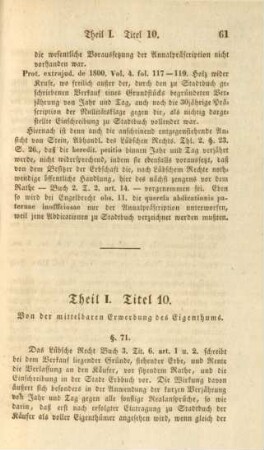 Titel 10. Von der mittelbaren Erwerbung des Eigenthums