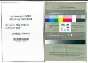 Entnazifizierung Helene Anders , geb. 22.02.1900 ()