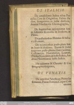 De Venetis.