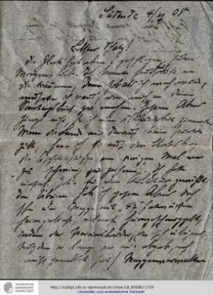 Brief vom 04.07.1908
