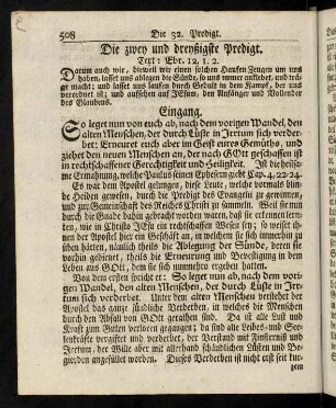 508-535, Die zwey und dreyszigste Predigt