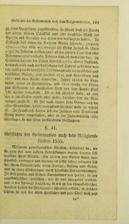 41. Geschichte der Reformation nach dem Religionsfrieden 1555