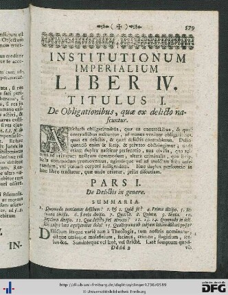 Institutionum Imperialium Liber IV.