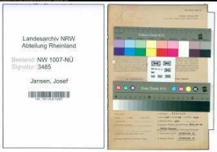 Entnazifizierung Josef Jansen , geb. 23.10.1918 (Verw.Angestellter)