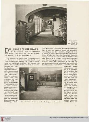 9: Die erste Wanderausstellung des Verbandes der Kunstfreunde in den Ländern am Rhein