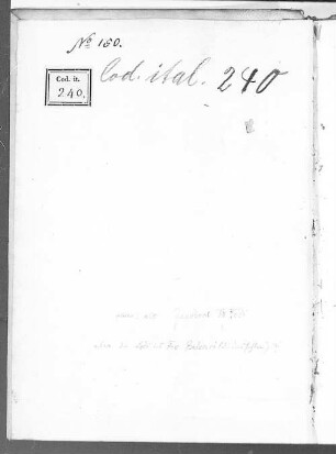 Canzoni Sacre (Laudi), due libri - BSB Cod.ital. 240