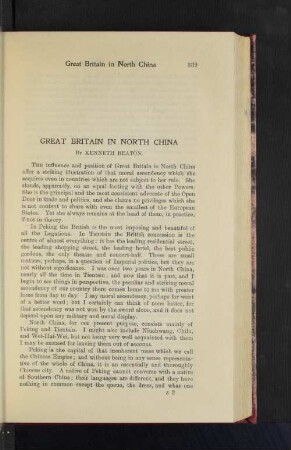 Great Britain in North China