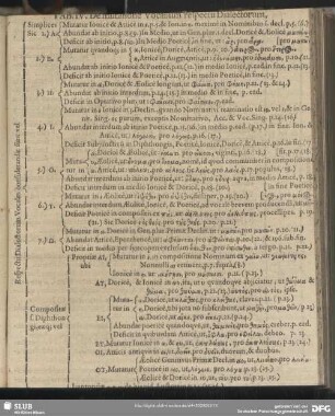 Tab. IV. De mutatione Vocalium respect Dialectorum
