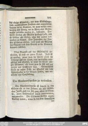Die Maulwurfsgrillen zu vertreiben.