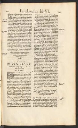 Paradoxorum Iuris Civilis liber sextus.