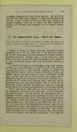 22. Der Schmalkaldische Krieg. Moritz von Sachsen