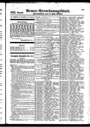 523.Ausgabe. Montag, 7. Juni 1915