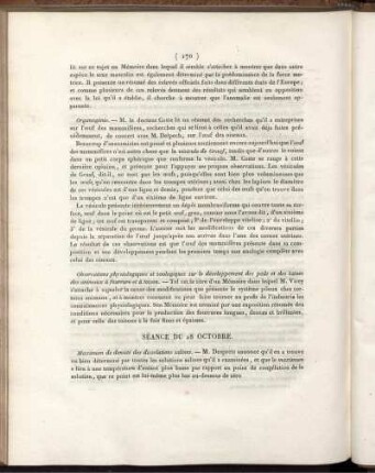 Séance Du 28 Octobre