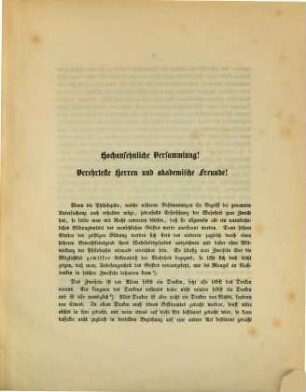 Ueber den Werth und die Bedeutung der Philosophie : Rede zum Antritte des Rectorates der Königlich Bayerischen Julius-Maximilians-Universität Würzburg, gehalten am Stiftungstage, den 2. Januar 1858